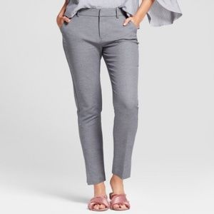 A New Day Straight Leg Slim Ankle Crop Pants Gray